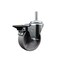 Service Caster 4 Inch Semi Steel Wheel Swivel 34 Inch Threaded Stem Caster with Brake SCC SCC-TS20S415-SSR-PLB-34212 - alternate 1
